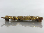 Japanese Buddhist Altar Decorative Part Vtg Spare Parts Golden Carved Shishi Lio