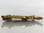 Japanese Buddhist Altar Decorative Part Vtg Spare Parts Golden Carved Shishi Lio