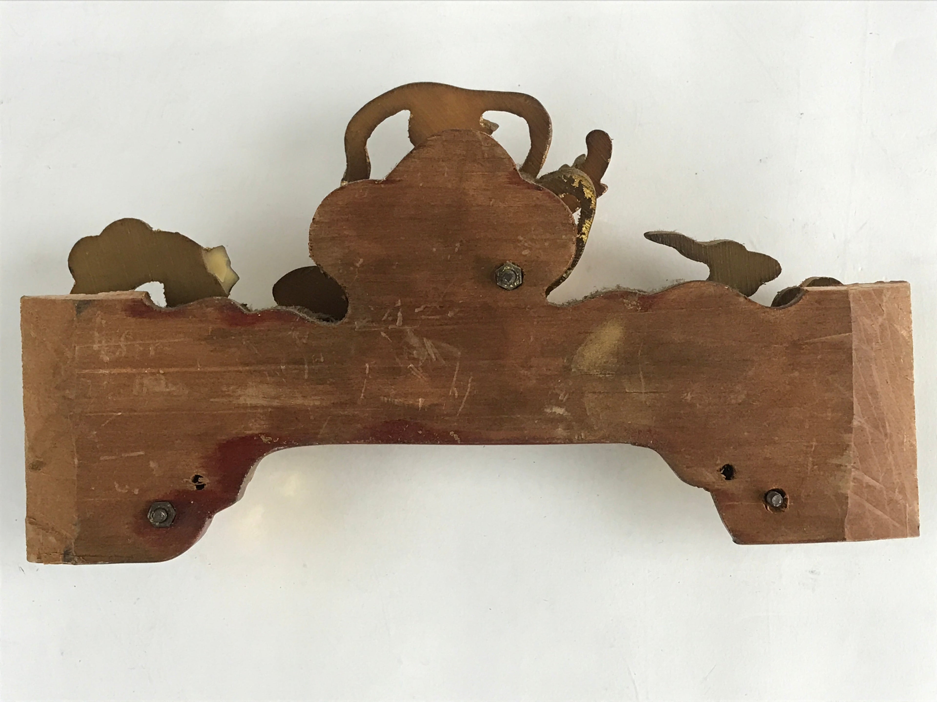 Japanese Buddhist Altar Decorative Part Vtg Spare Parts Golden Celestial Maiden