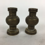 Japanese Buddhist Altar Fitting 2pc Flower Vase Stand Vtg Brass Butsudan BU563