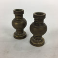 Japanese Buddhist Altar Fitting 2pc Flower Vase Stand Vtg Brass Butsudan BU563