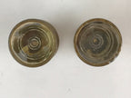 Japanese Buddhist Altar Fitting 2pc Flower Vase Stand Vtg Brass Butsudan BU803