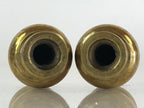 Japanese Buddhist Altar Fitting 2pc Flower Vase Stand Vtg Brass Butsudan BU833