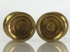 Japanese Buddhist Altar Fitting 2pc Flower Vase Stand Vtg Brass Butsudan BU833
