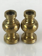 Japanese Buddhist Altar Fitting 2pc Flower Vase Stand Vtg Brass Butsudan BU833