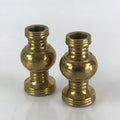 Japanese Buddhist Altar Fitting 2pc Flower Vase Stand Vtg Brass Butsudan BU833