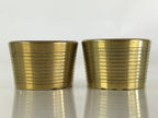 Japanese Buddhist Altar Fitting Brass 2pc Incense Burner Vtg Koro Gold Cup BU832