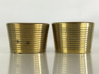 Japanese Buddhist Altar Fitting Brass 2pc Incense Burner Vtg Koro Gold Cup BU832