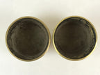Japanese Buddhist Altar Fitting Brass 2pc Incense Burner Vtg Koro Gold Cup BU832