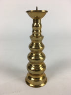 Japanese Buddhist Altar Fitting Brass Candle Stand Vtg Shokudai BU704