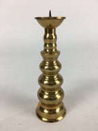 Japanese Buddhist Altar Fitting Brass Candle Stand Vtg Shokudai BU704