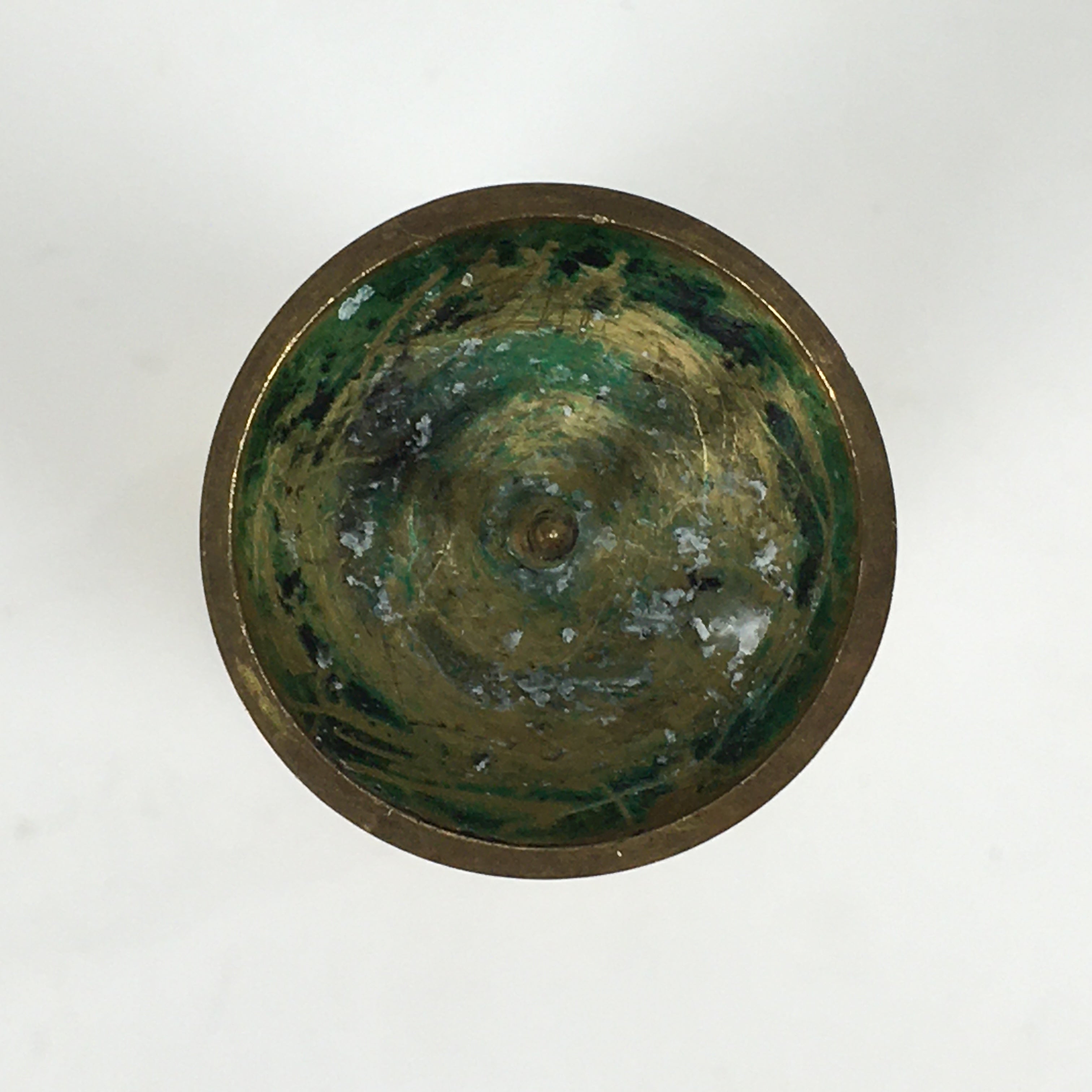 Japanese Buddhist Altar Fitting Brass Candle Stand Vtg Shokudai BU704