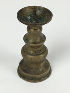 Japanese Buddhist Altar Fitting Brass Candle Stand Vtg Shokudai BU705