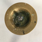 Japanese Buddhist Altar Fitting Brass Candle Stand Vtg Shokudai Butsudan BU372