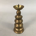 Japanese Buddhist Altar Fitting Brass Candle Stand Vtg Shokudai Butsudan BU375