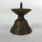 Japanese Buddhist Altar Fitting Brass Candle Stand Vtg Shokudai Butsudan BU554