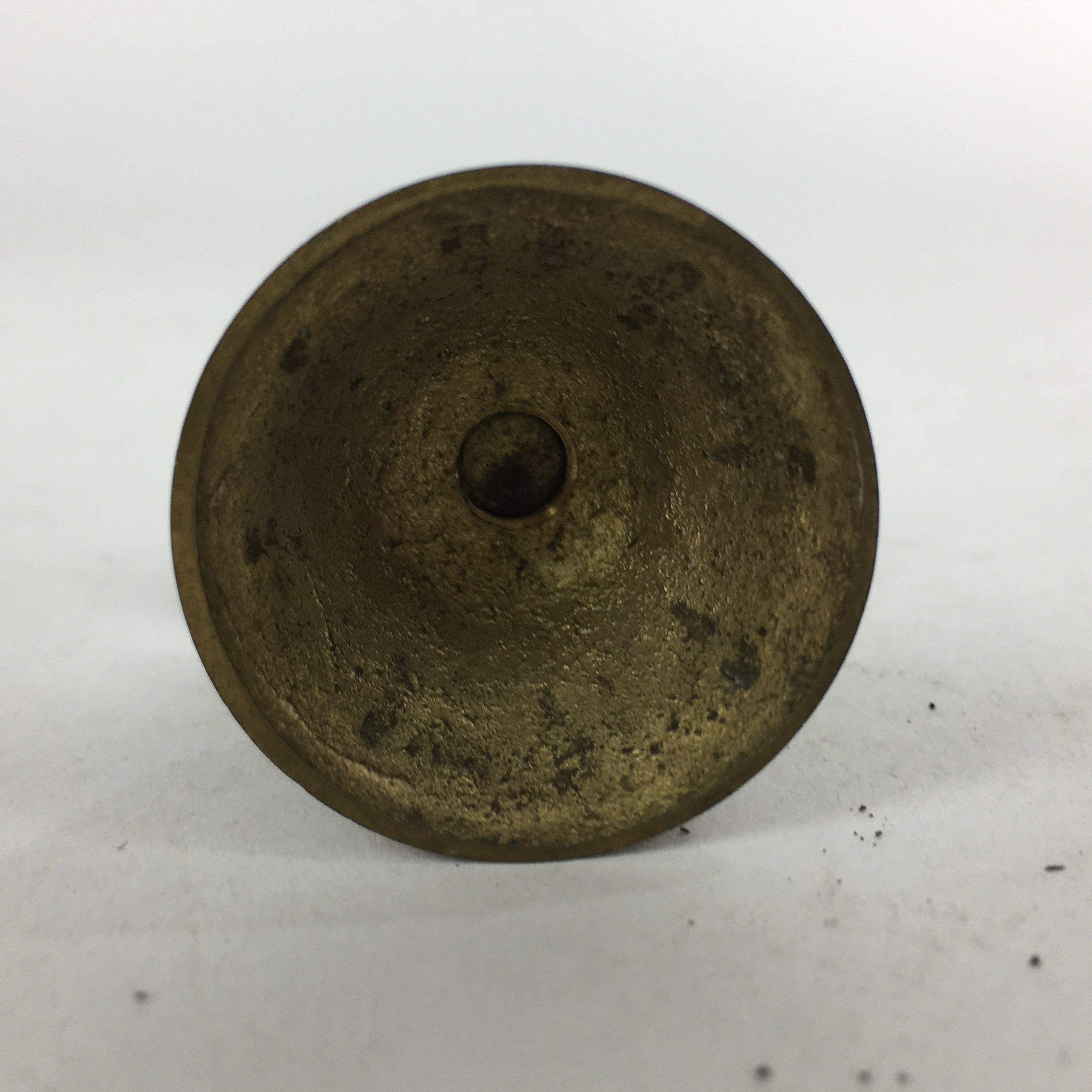 Japanese Buddhist Altar Fitting Brass Candle Stand Vtg Shokudai Butsudan BU554