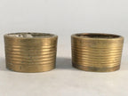 Japanese Buddhist Altar Fitting Brass Incense Burner Pair Vtg Metal Koro BU284