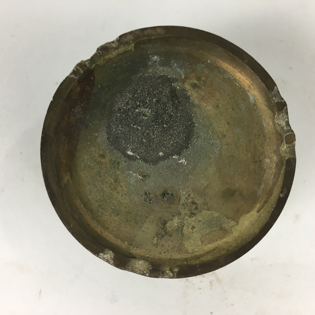Japanese Buddhist Altar Fitting Brass Incense Burner Vtg Koro Butsudan BU608