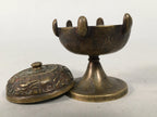 Japanese Buddhist Altar Fitting Brass Incense Burner Vtg Metal Koro BU289
