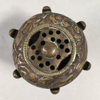 Japanese Buddhist Altar Fitting Brass Incense Burner Vtg Metal Koro BU289