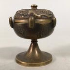 Japanese Buddhist Altar Fitting Brass Incense Burner Vtg Metal Koro BU289