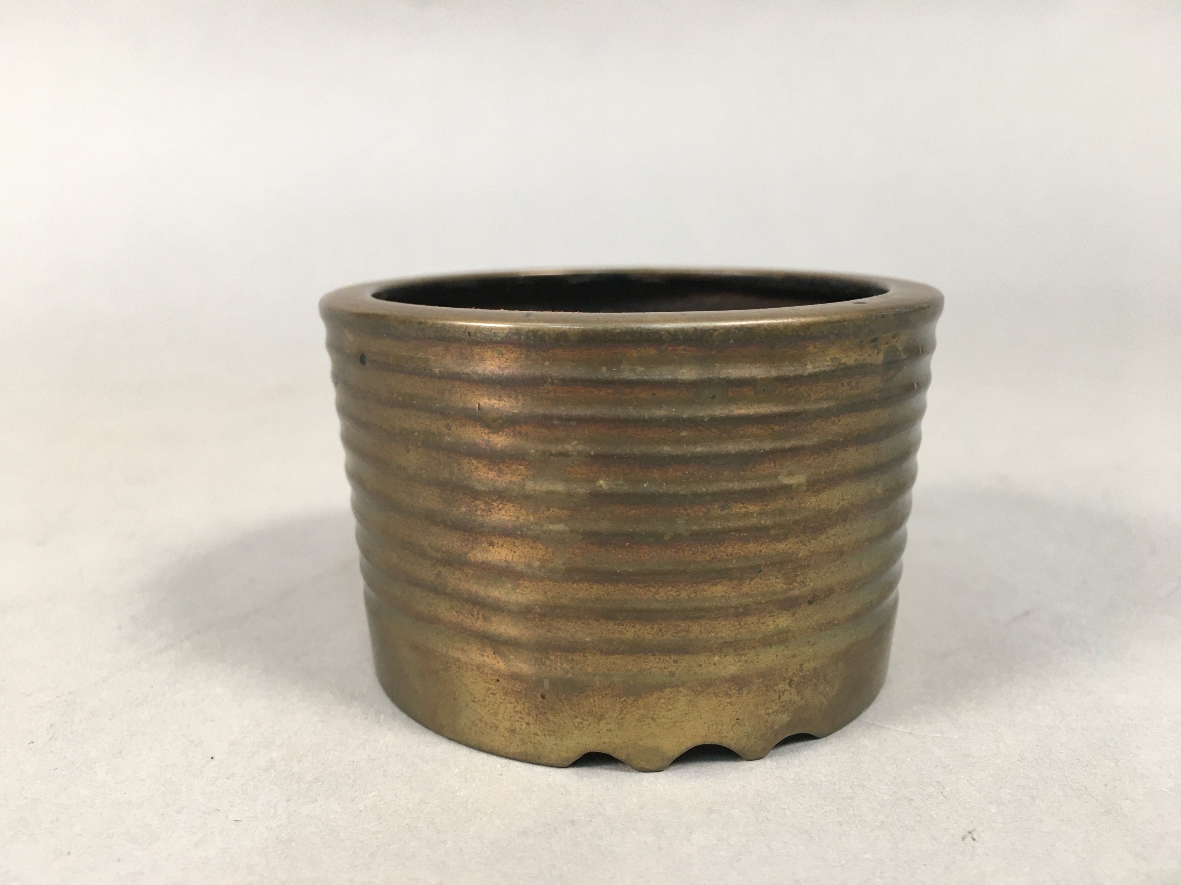 Japanese Buddhist Altar Fitting Brass Incense Burner Vtg Metal Koro BU322