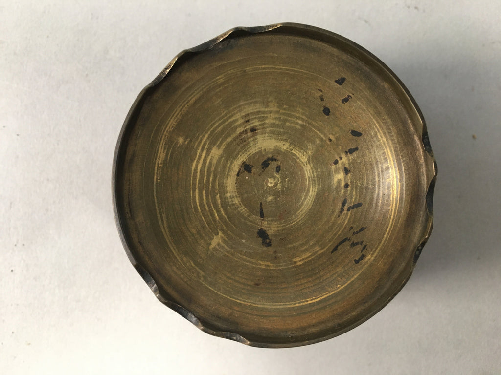 Japanese Buddhist Altar Fitting Brass Incense Burner Vtg Metal Koro BU322