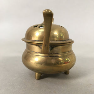 Japanese Buddhist Altar Fitting Brass Incense Burner Vtg Metal Koro BU359