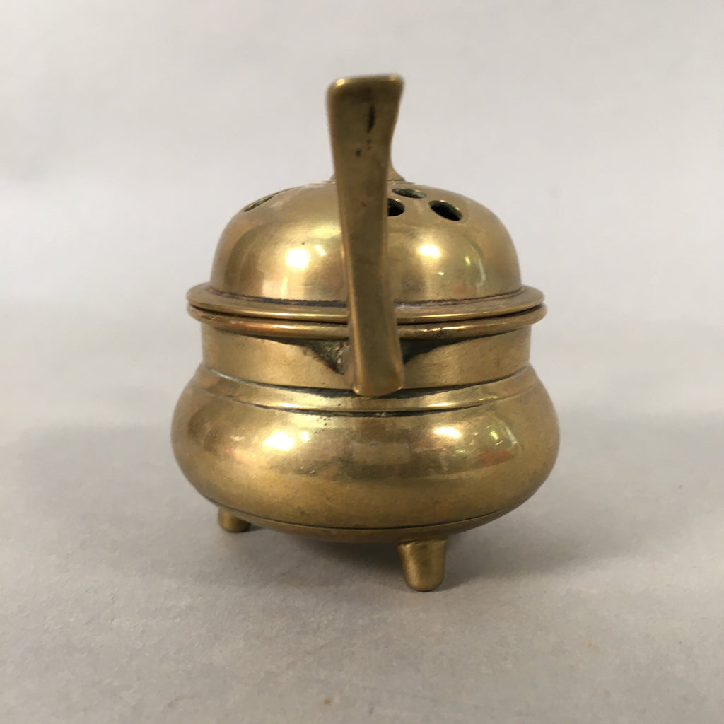 Japanese Buddhist Altar Fitting Brass Incense Burner Vtg Metal Koro BU359
