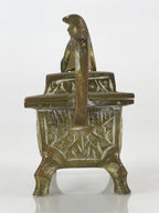 Japanese Buddhist Altar Fitting Brass Incense Burner Vtg Shishi Koro BU806