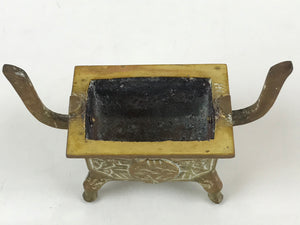 Japanese Buddhist Altar Fitting Brass Incense Burner Vtg Shishi Koro BU806