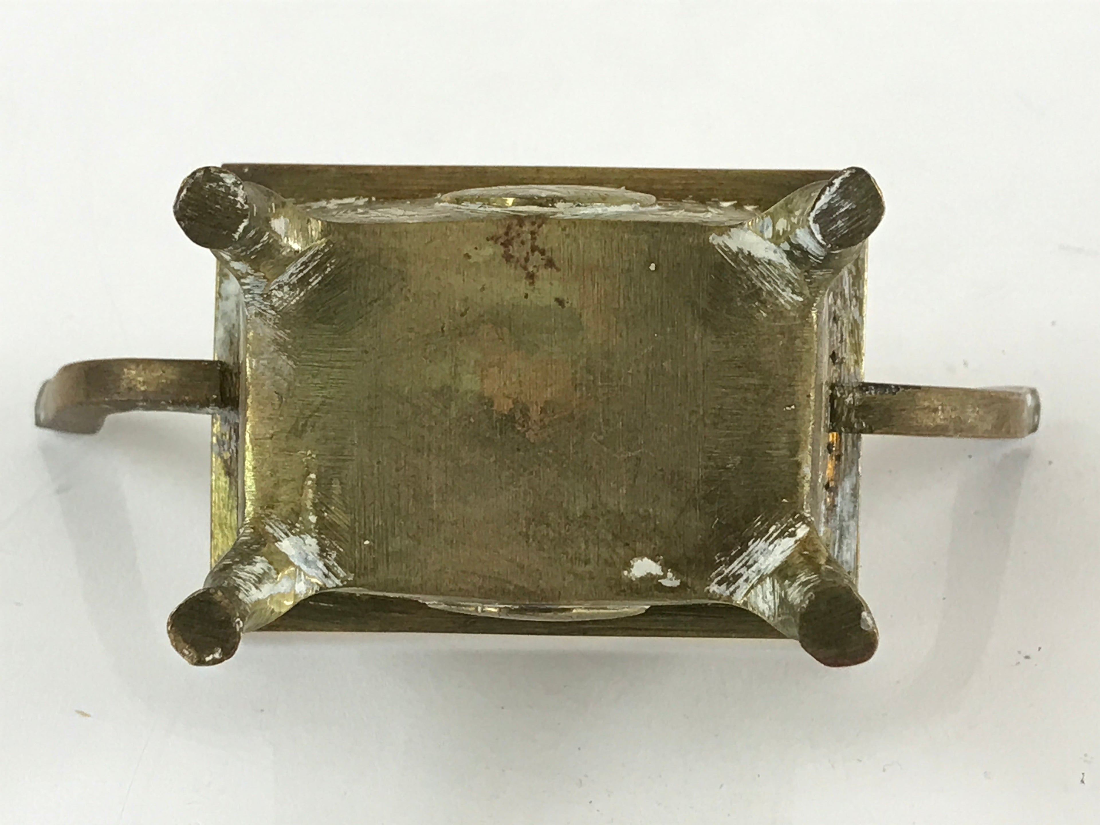 Japanese Buddhist Altar Fitting Brass Incense Burner Vtg Shishi Koro BU806