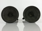 Japanese Buddhist Altar Fitting Bronze Candle Stand 2pc Set Vtg Shokudai BU744