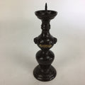 Japanese Buddhist Altar Fitting Bronze Candle Stand Vtg Shokudai Butsudan BU514