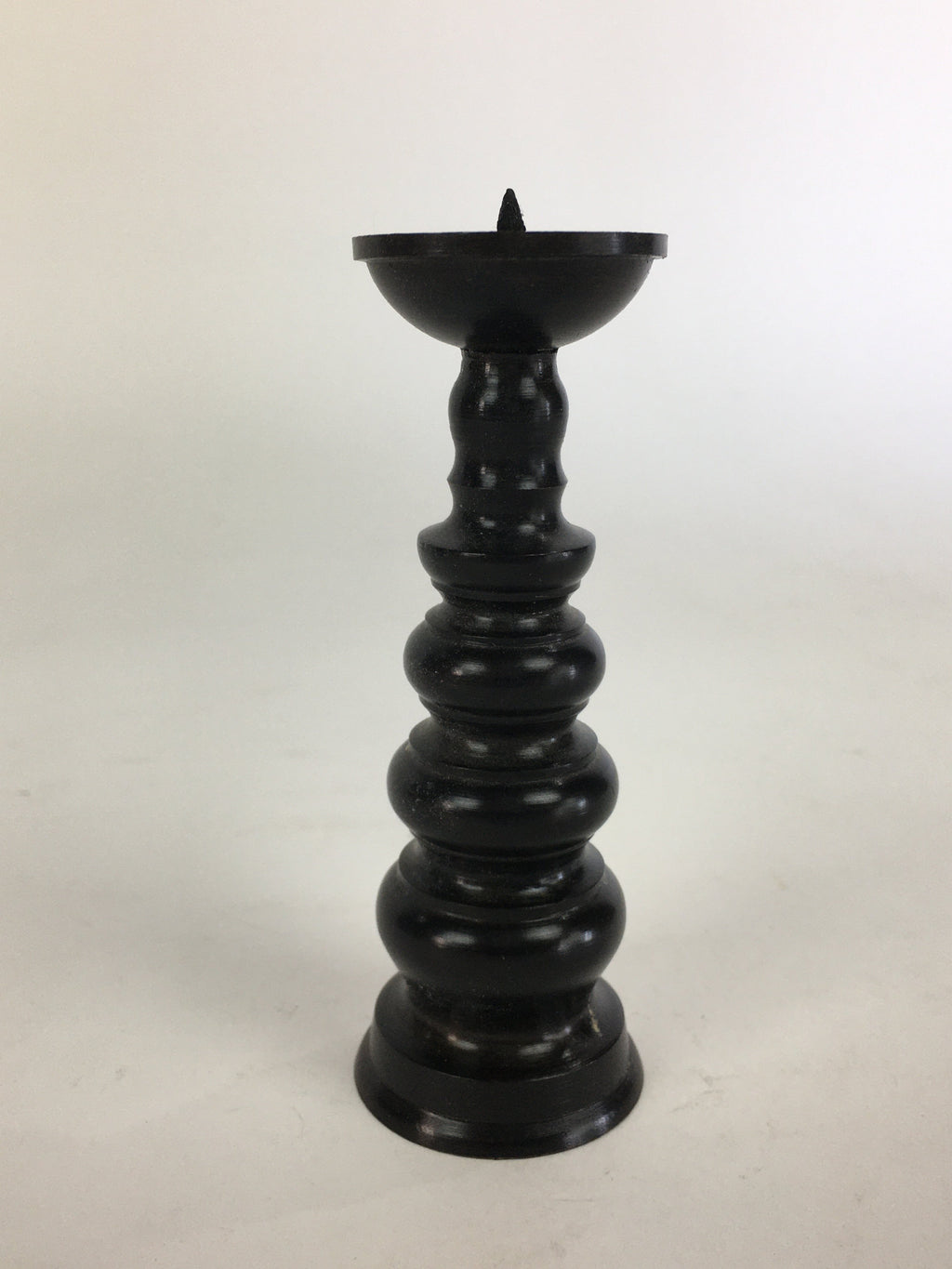 Japanese Buddhist Altar Fitting Bronze Candle Stand Vtg Shokudai Butsudan BU520