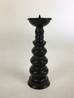 Japanese Buddhist Altar Fitting Bronze Candle Stand Vtg Shokudai Butsudan BU520