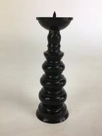 Japanese Buddhist Altar Fitting Bronze Candle Stand Vtg Shokudai Butsudan BU520
