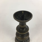 Japanese Buddhist Altar Fitting Bronze Candle Stand Vtg Shokudai Butsudan BU528