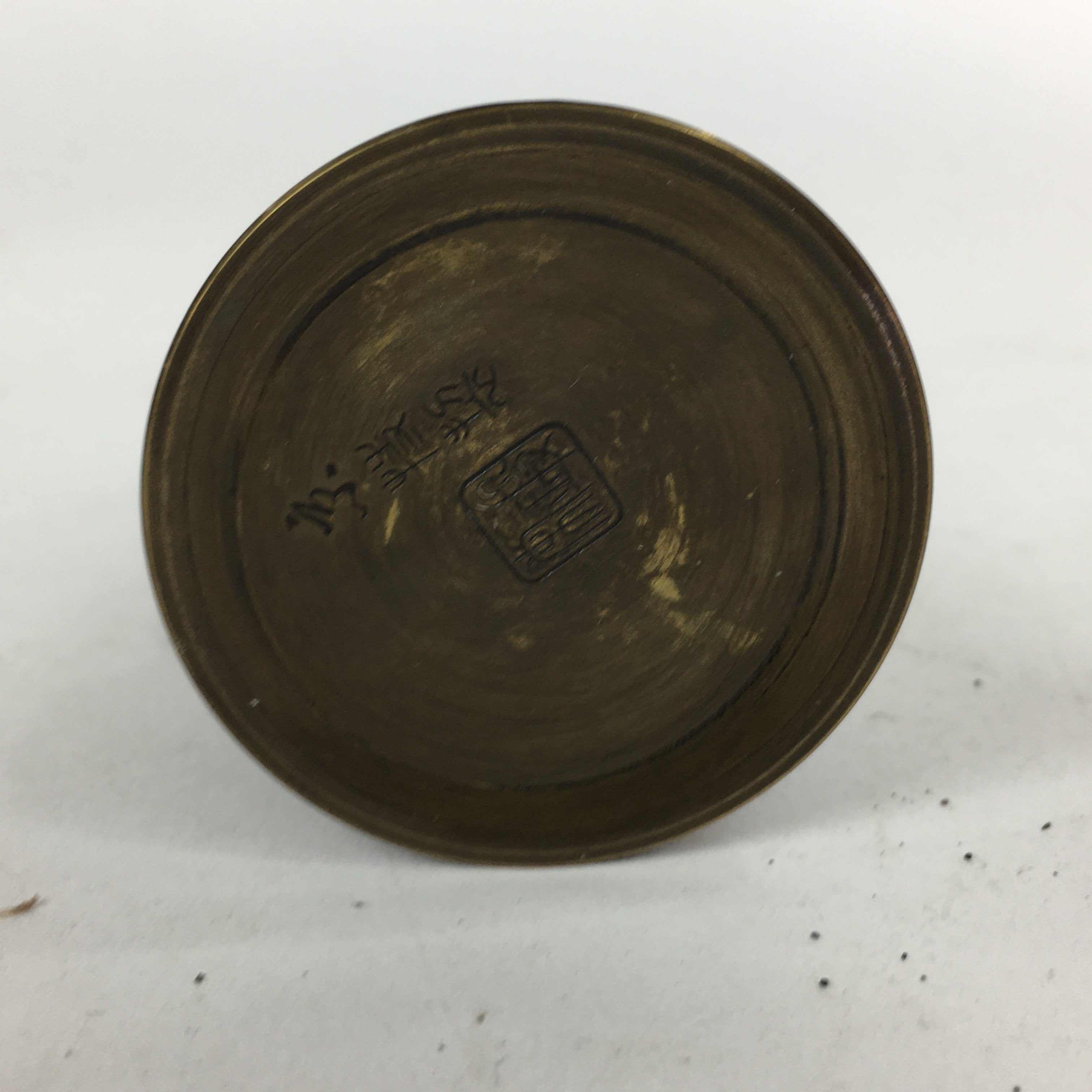 Japanese Buddhist Altar Fitting Bronze Candle Stand Vtg Shokudai Butsudan BU553