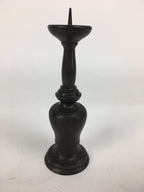 Japanese Buddhist Altar Fitting Bronze Candle Stand Vtg Shokudai Butsudan BU580