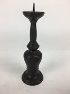 Japanese Buddhist Altar Fitting Bronze Candle Stand Vtg Shokudai Butsudan BU580
