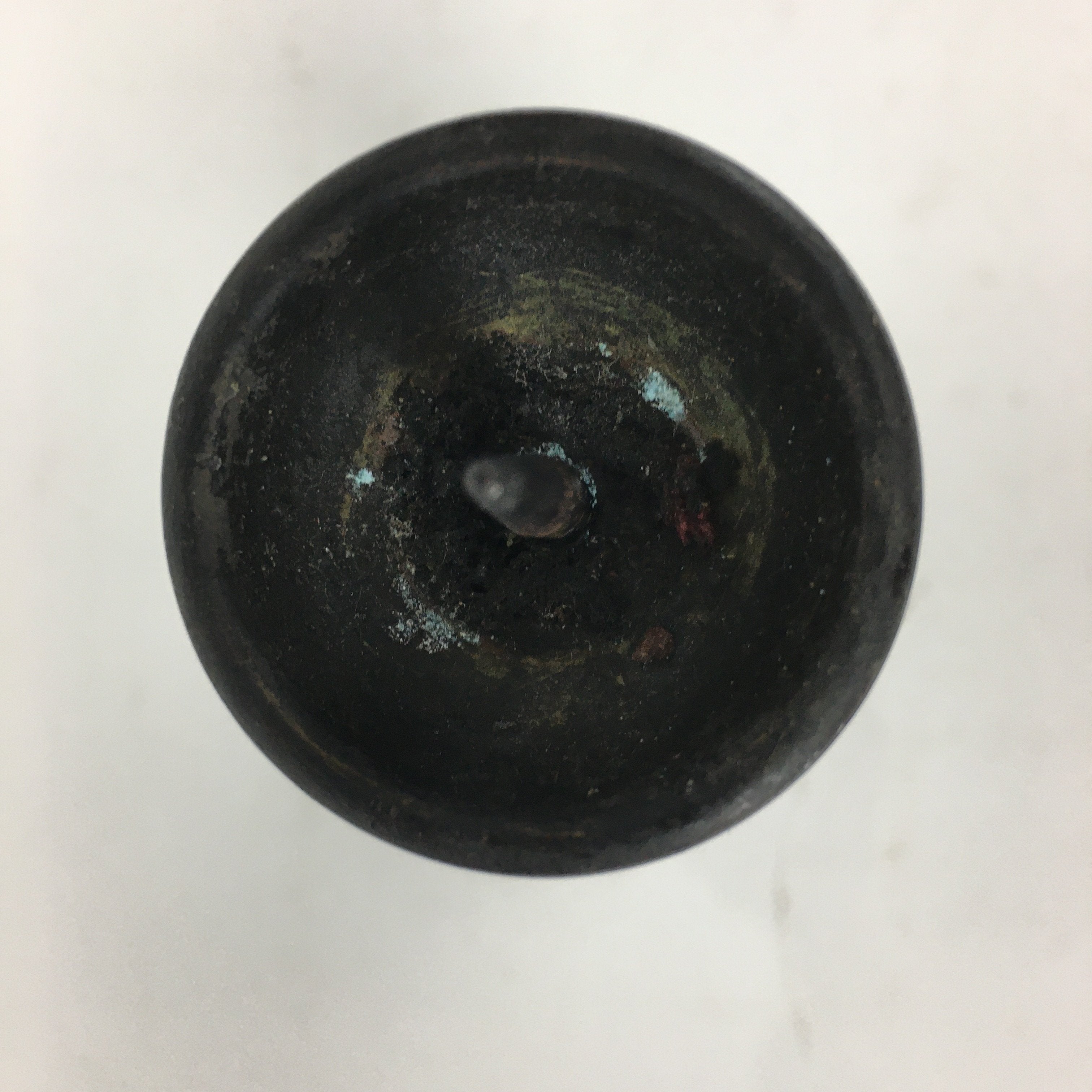 Japanese Buddhist Altar Fitting Bronze Candle Stand Vtg Shokudai Butsudan BU580