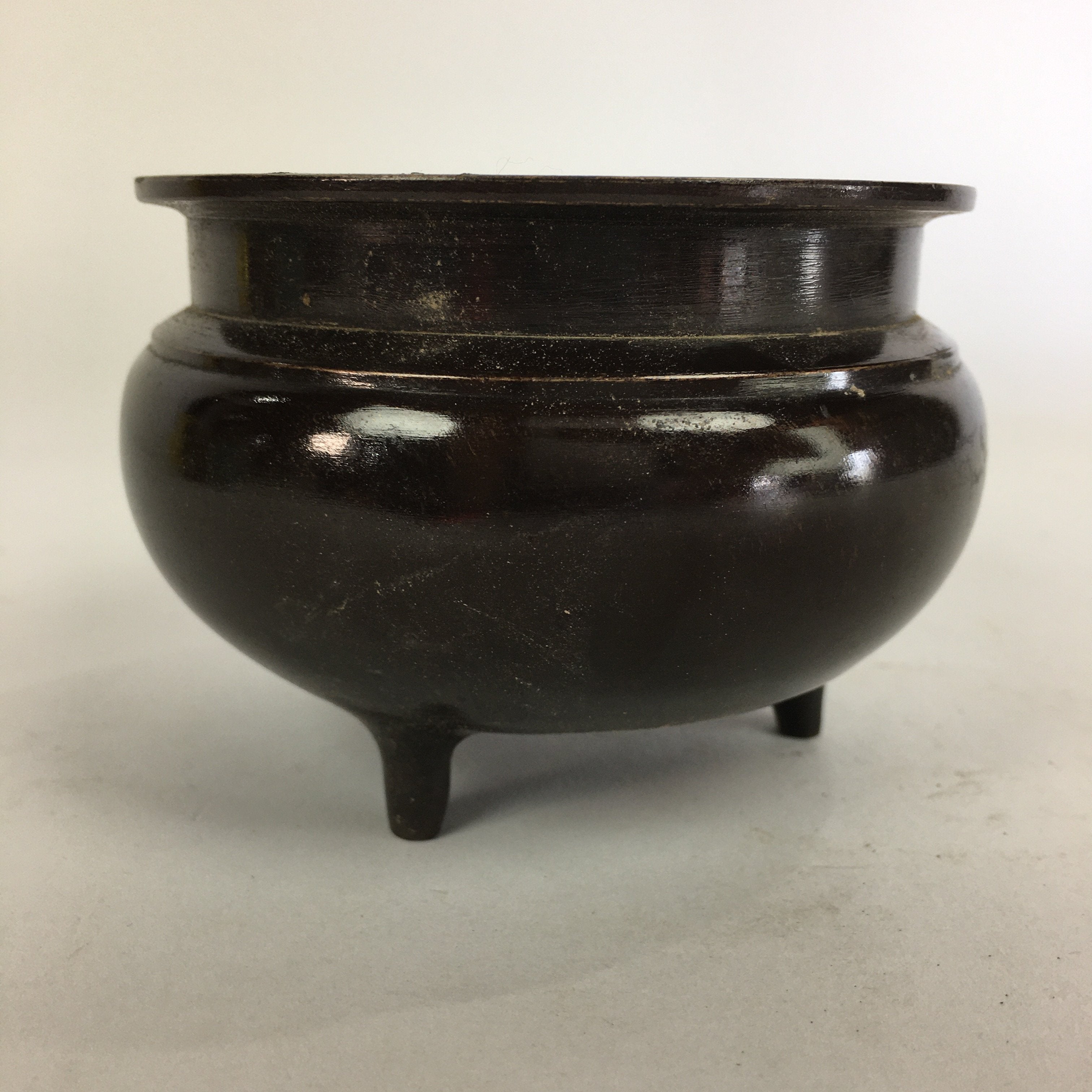 Japanese Buddhist Altar Fitting Bronze Incense Burner Vtg Koro Butsudan BU516
