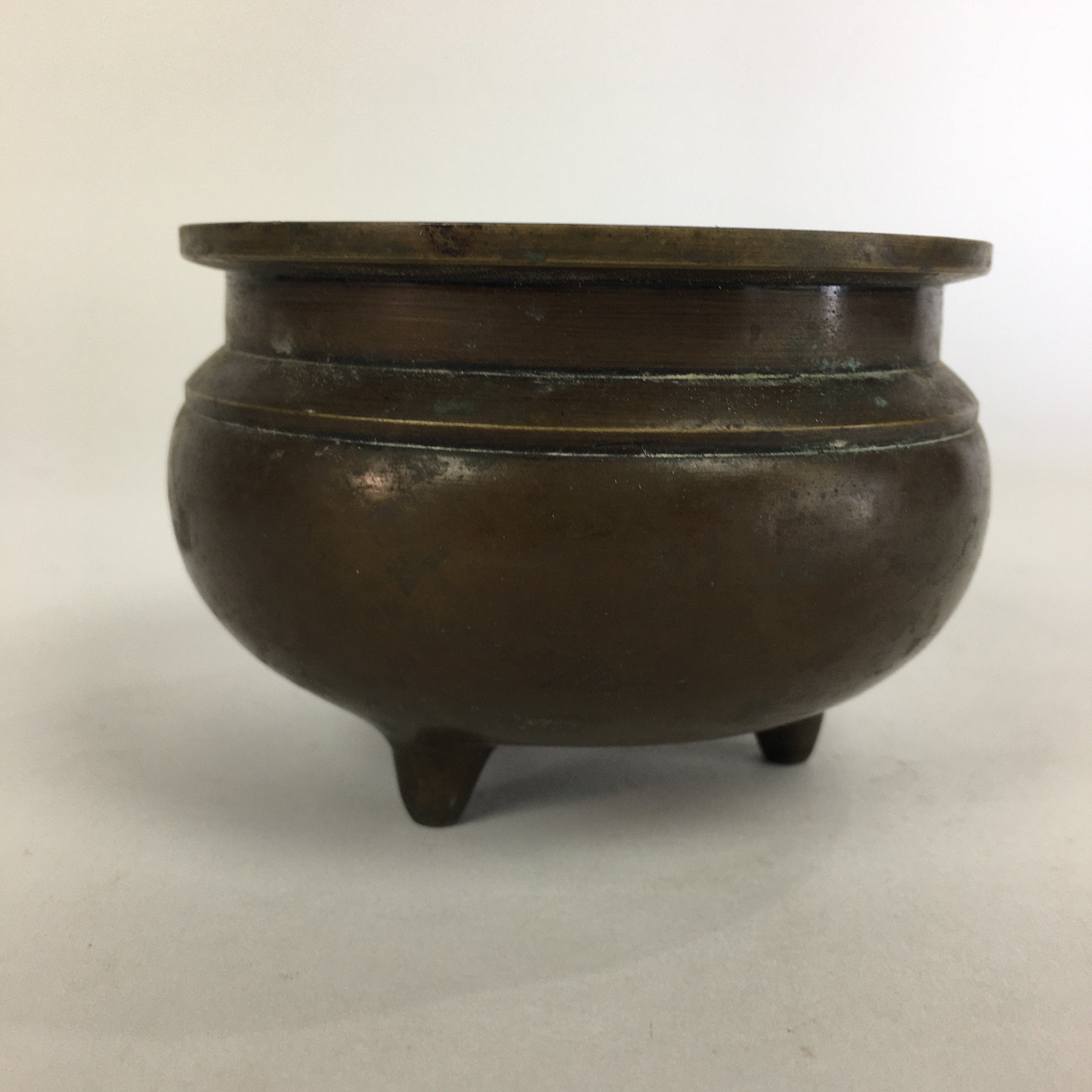 Japanese Buddhist Altar Fitting Bronze Incense Burner Vtg Koro Butsudan BU522