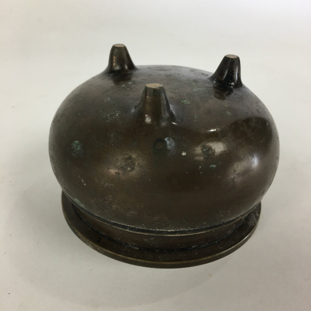 Japanese Buddhist Altar Fitting Bronze Incense Burner Vtg Koro Butsudan BU522