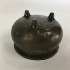 Japanese Buddhist Altar Fitting Bronze Incense Burner Vtg Koro Butsudan BU522