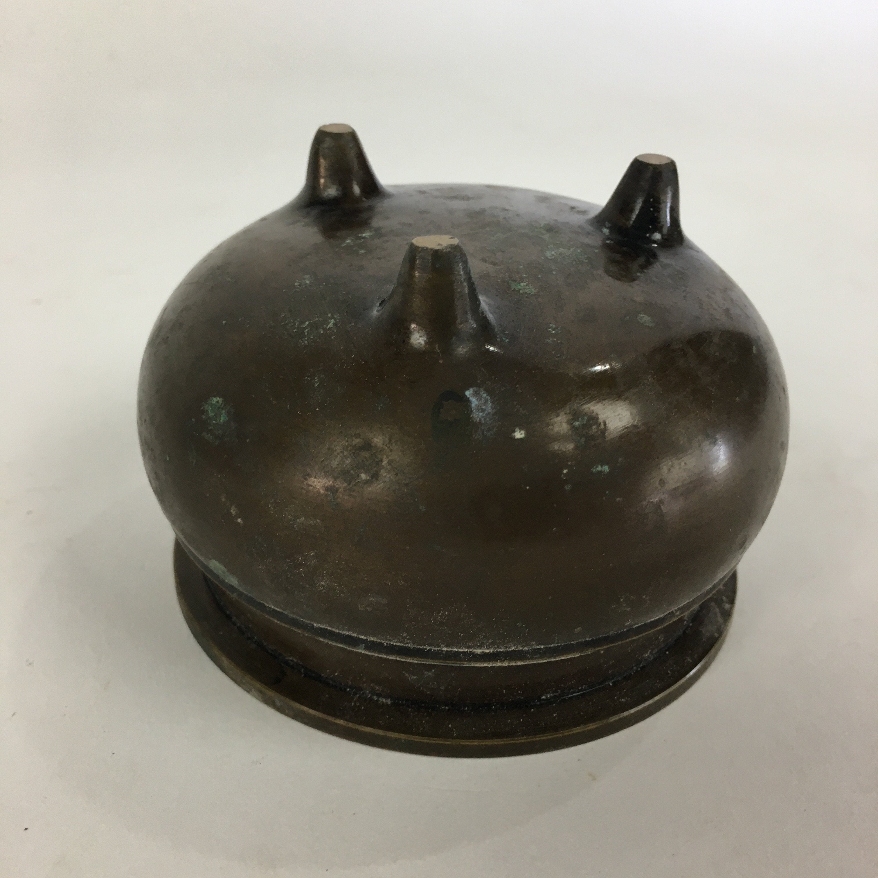 Japanese Buddhist Altar Fitting Bronze Incense Burner Vtg Koro Butsudan BU522