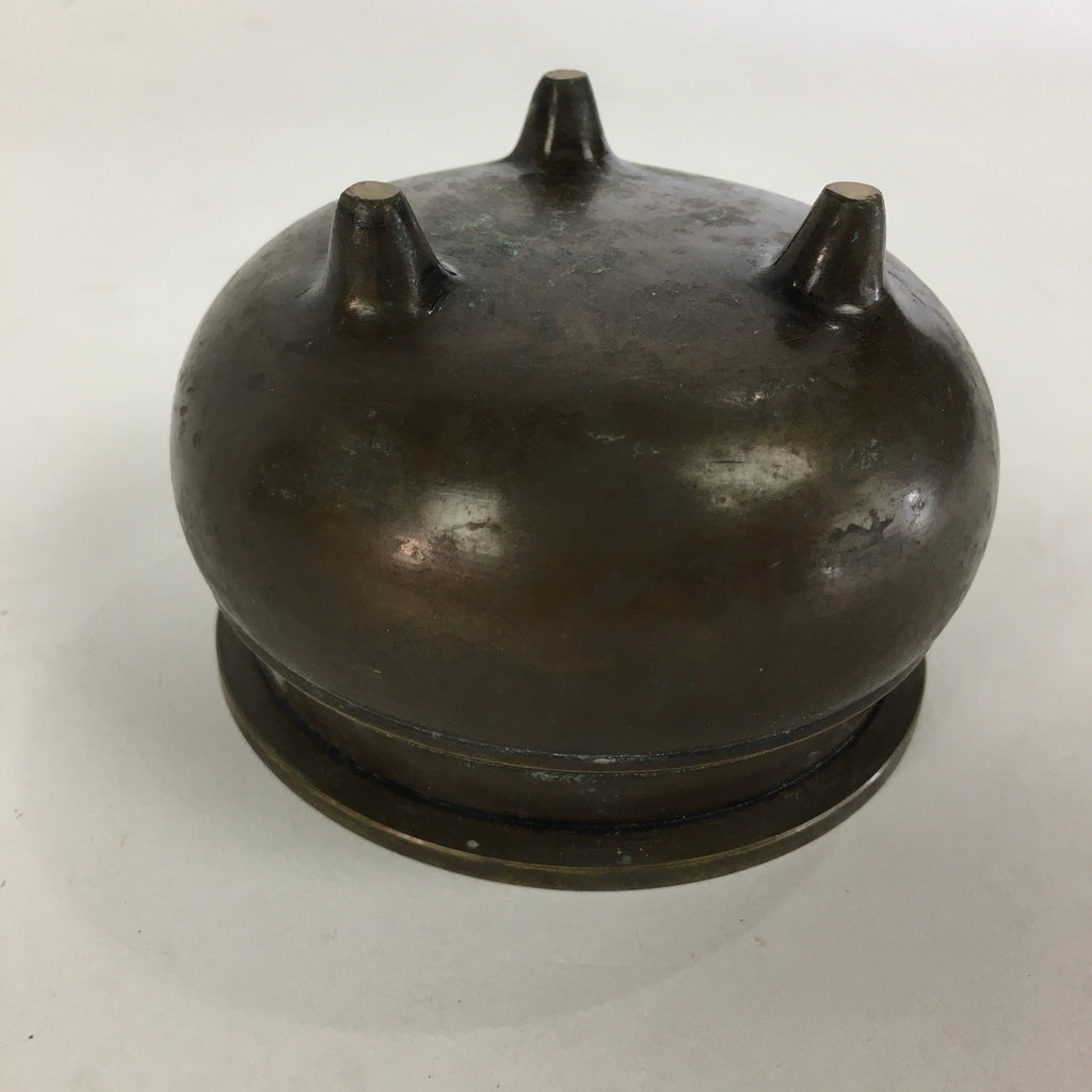 Japanese Buddhist Altar Fitting Bronze Incense Burner Vtg Koro Butsudan BU522