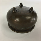 Japanese Buddhist Altar Fitting Bronze Incense Burner Vtg Koro Butsudan BU522